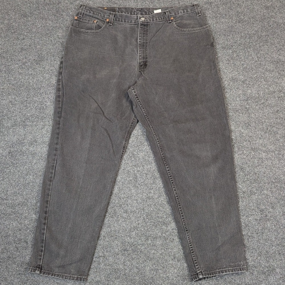 Vintage Levis 560 Loose Fit Tapered Leg Black Jeans Mens 42x32 Made in USA